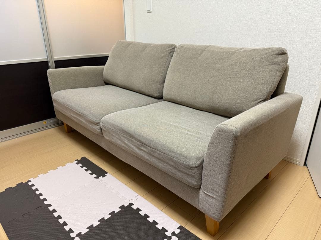 モモナチュラル ファブリック 2,5人掛けソファ