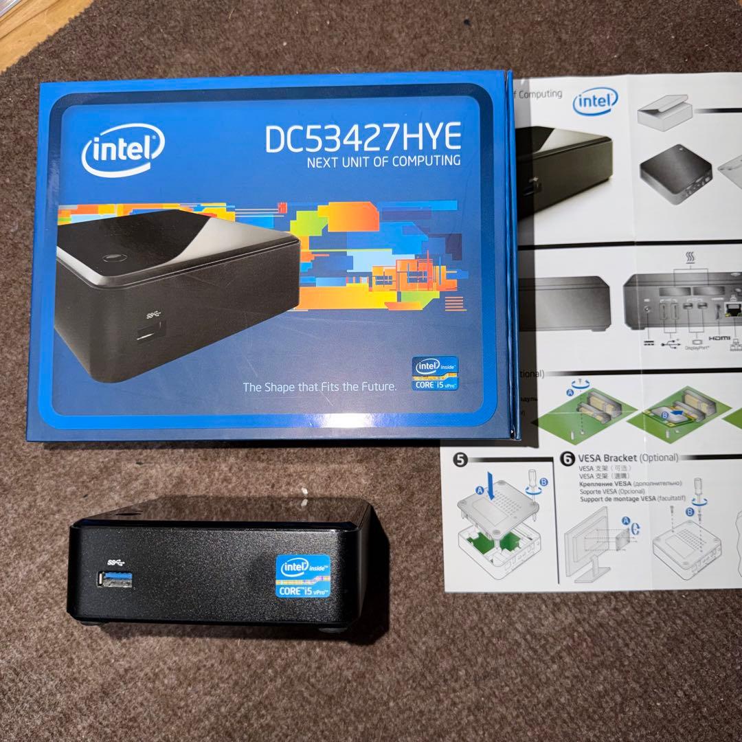 Intel DC53427HYE メモリ16GB+SSD512GB+Wi-Fi
