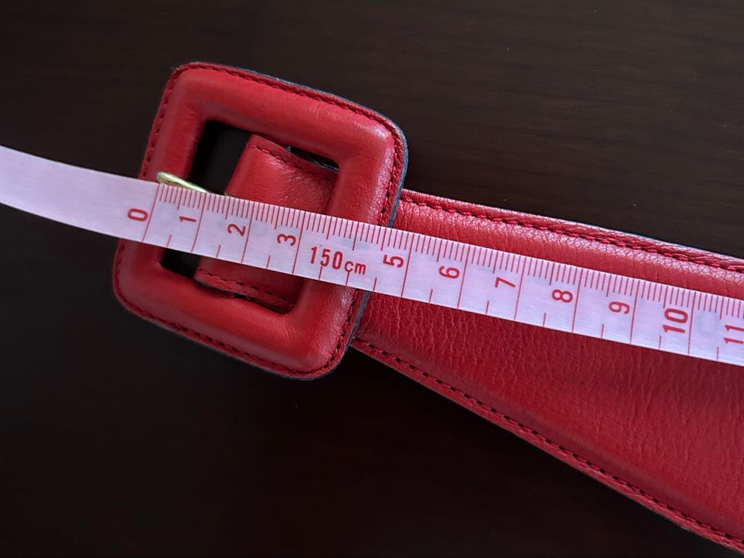 GIVENCHY ジバンシー　ベルト　ヴィンテージ　赤　ゾウ　フランス製　希少