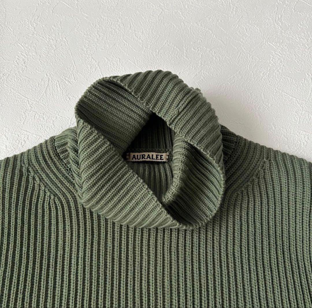 【1/23まで限定】AURALEE オーラリー リブニット サイズ4 カシミヤ混