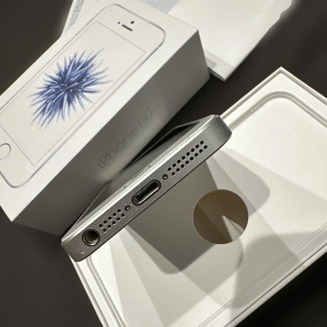 レア★Apple iPhoneSE 32GBシルバー本体ケース箱付きdocomo