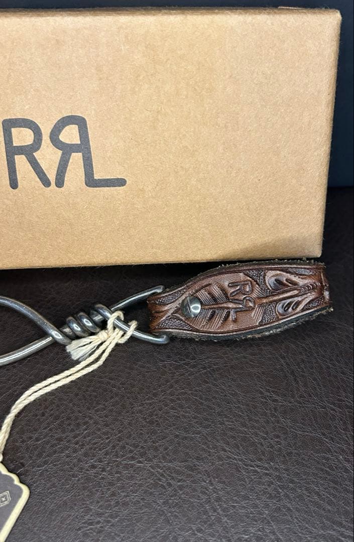 RRL ラルフローレン　レザー製キーホルダー　キーフォブ