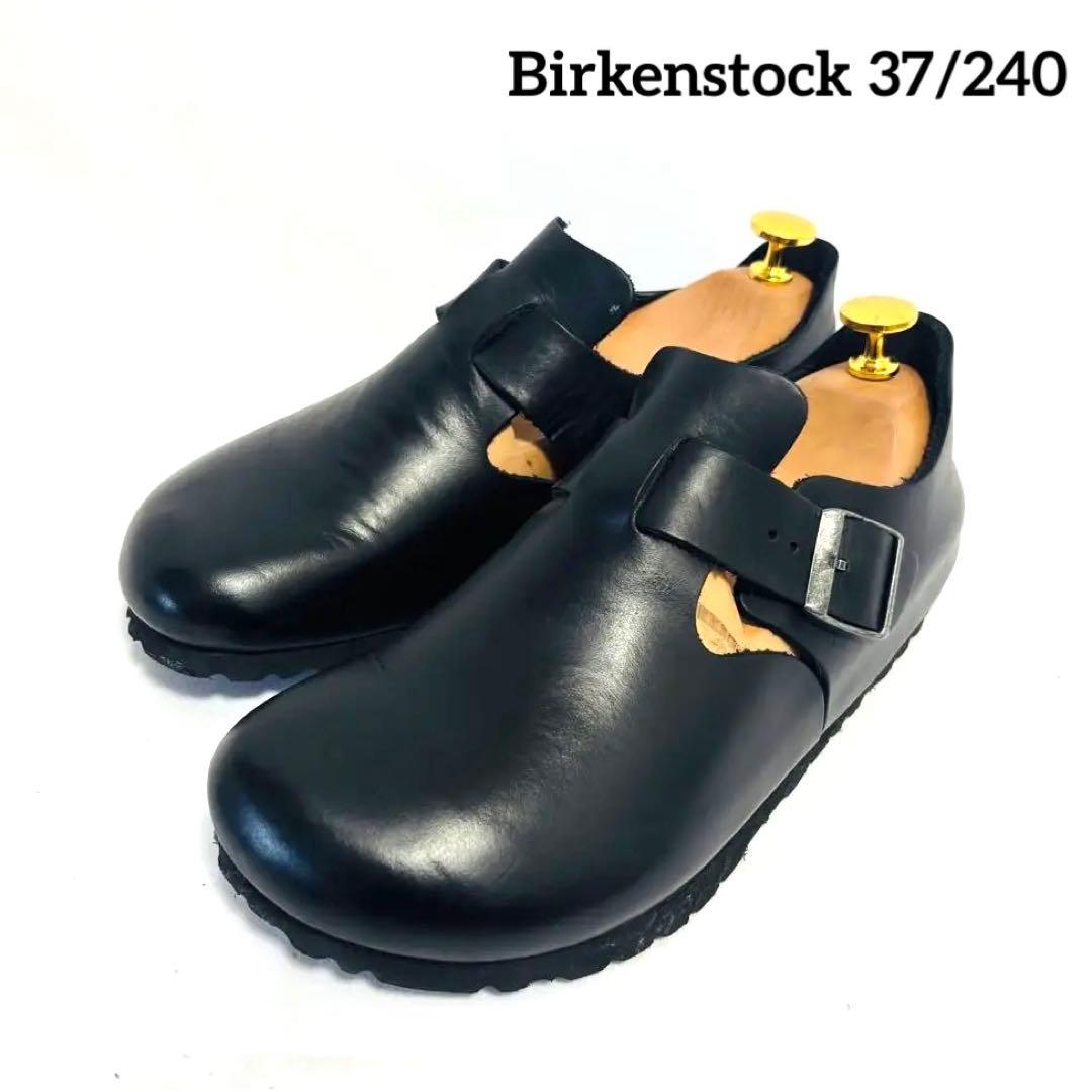 美品Birkenstock London 37/240 黒 オイルレザー