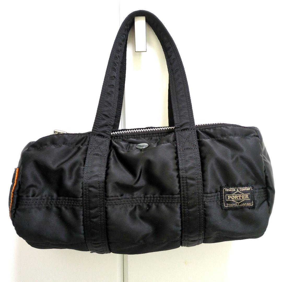 美品　廃盤PORTER ポーター　タンカー ダッフルバッグ ミニボストン 黒　S