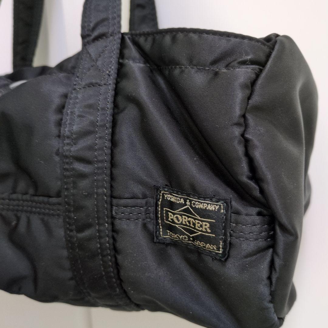 美品　廃盤PORTER ポーター　タンカー ダッフルバッグ ミニボストン 黒　S