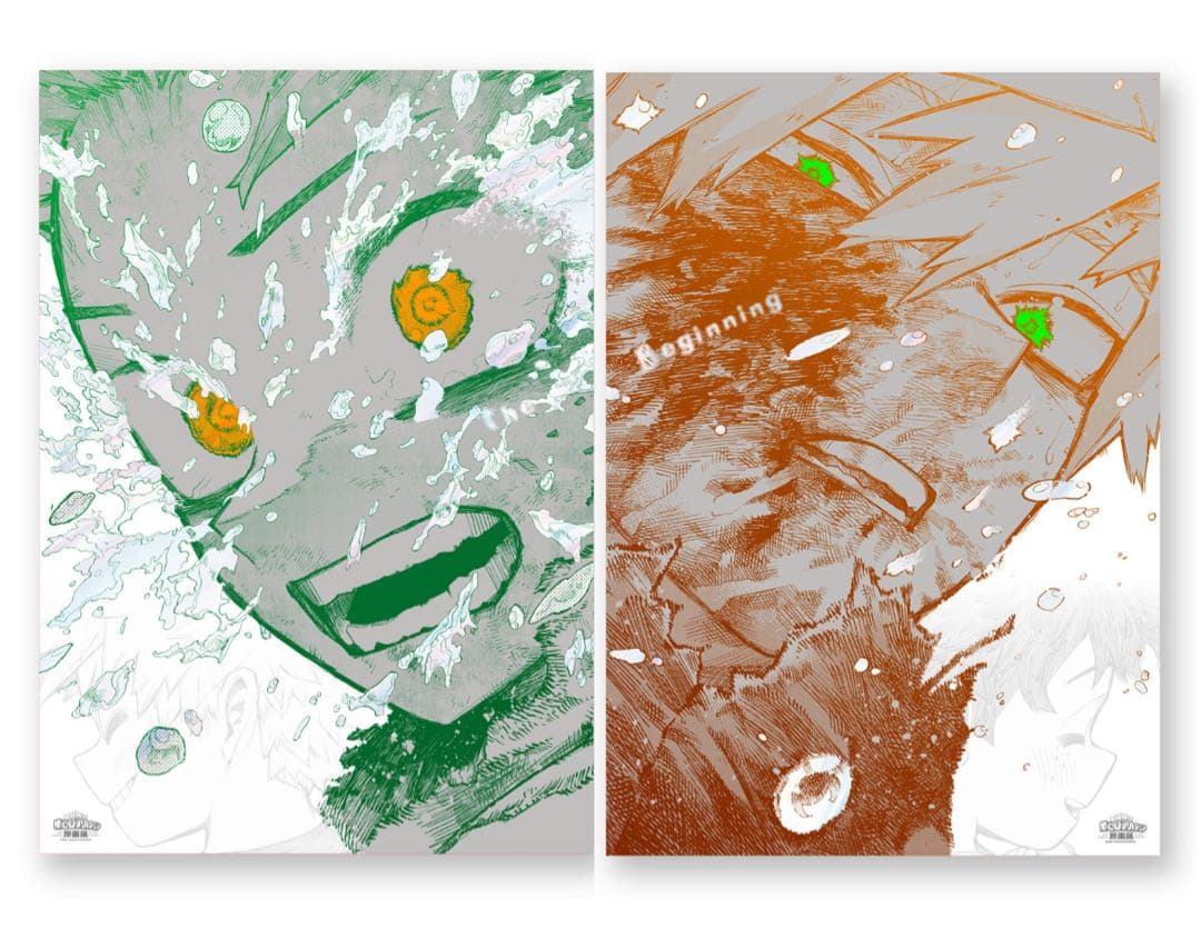 ヒロアカ 原画展 アートポスター A2 2枚セット