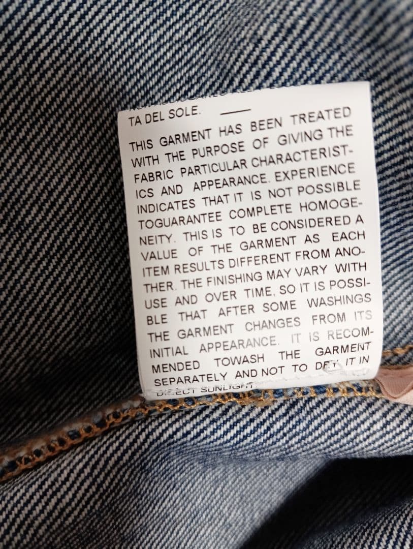 PLAN C デニムシャツ ブラウン襟