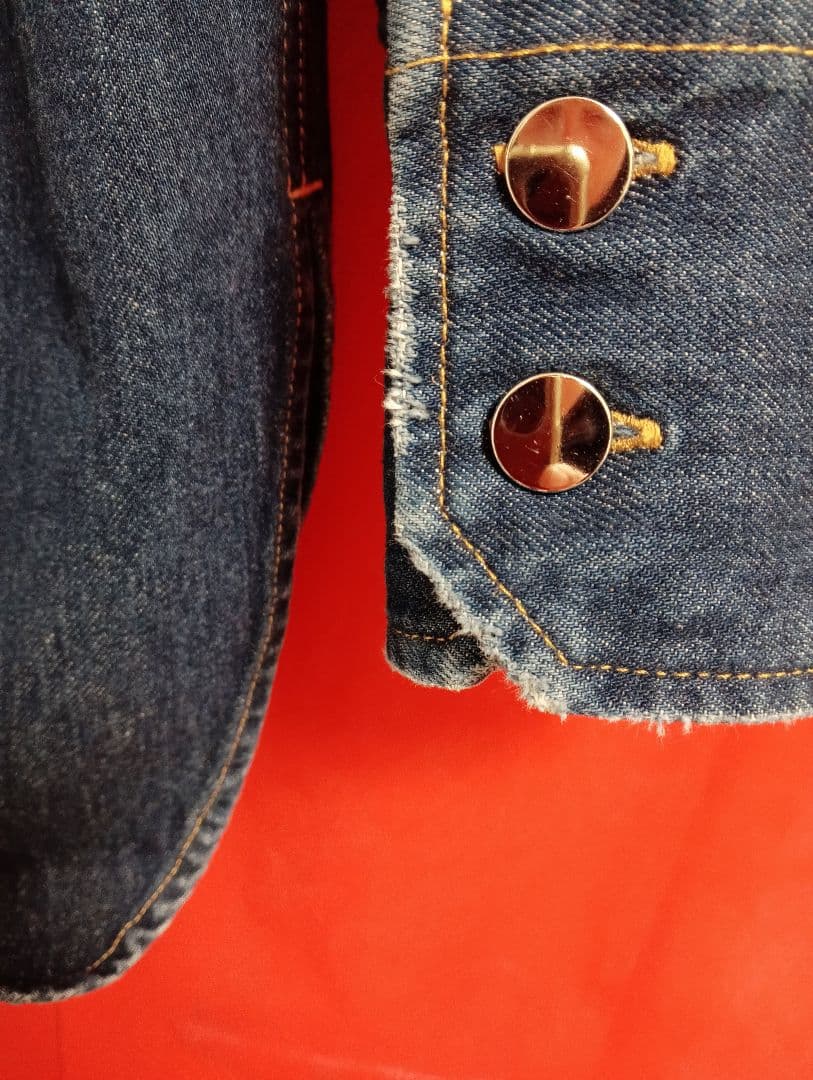 PLAN C デニムシャツ ブラウン襟