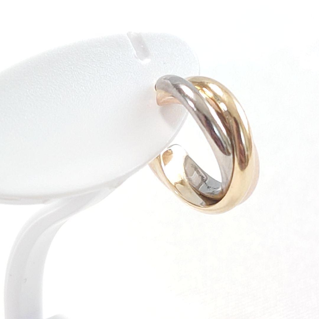 【磨き済】カルティエ トリニティ フープ ピアス 片耳用 6816