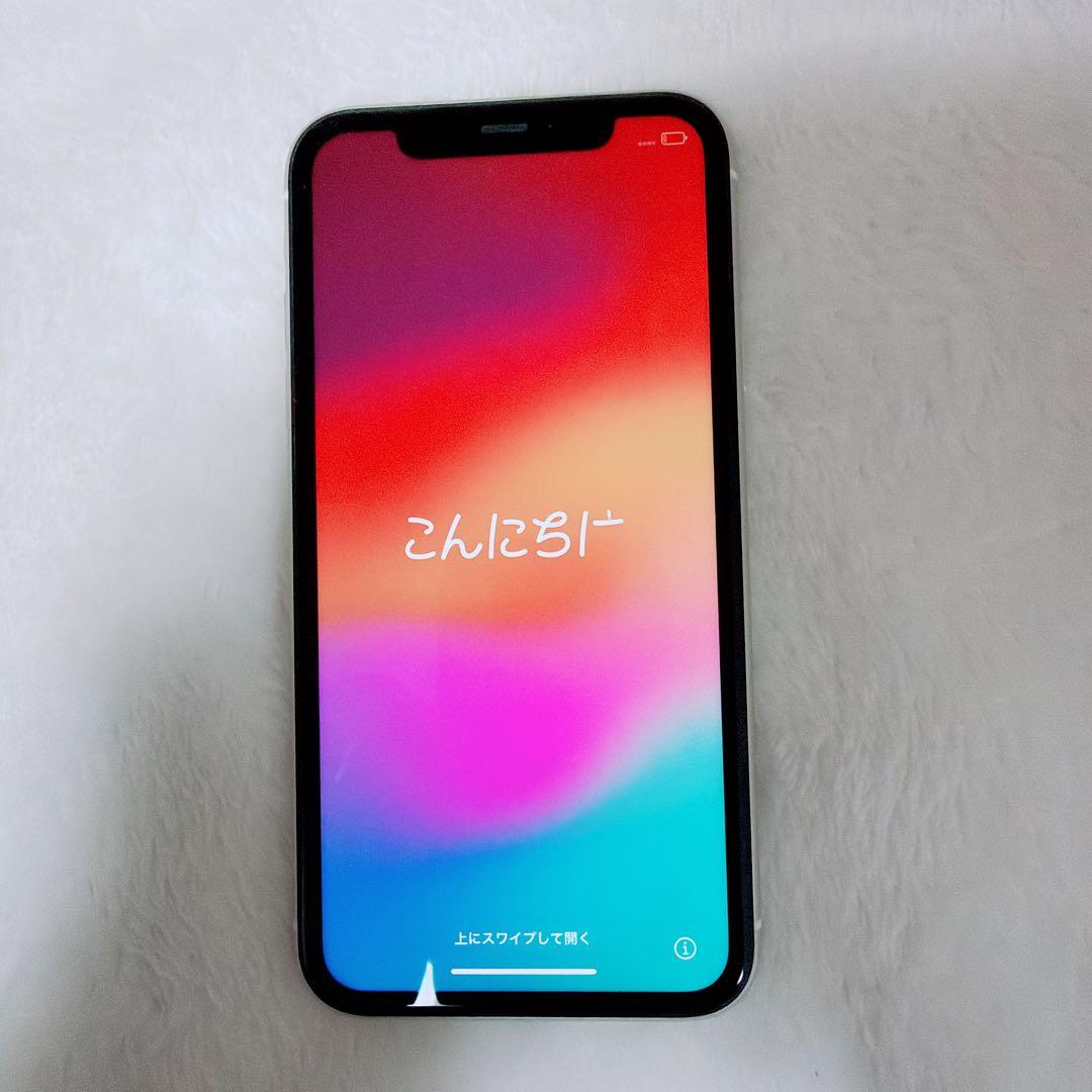 【動作確認済】Apple iPhone 11 ホワイト　白　本体　良品　85%