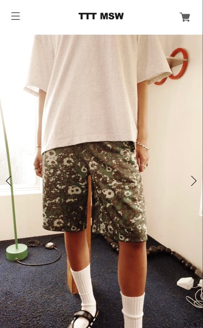 ttt msw ティーモダンストリートウェア　Flower camo pants