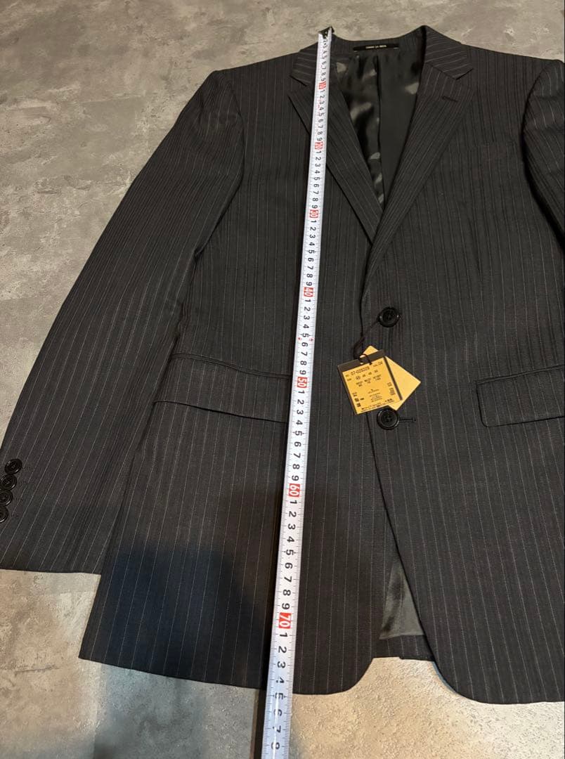 豆*子様 COMME CA MEN ストライプビジネススーツ 44