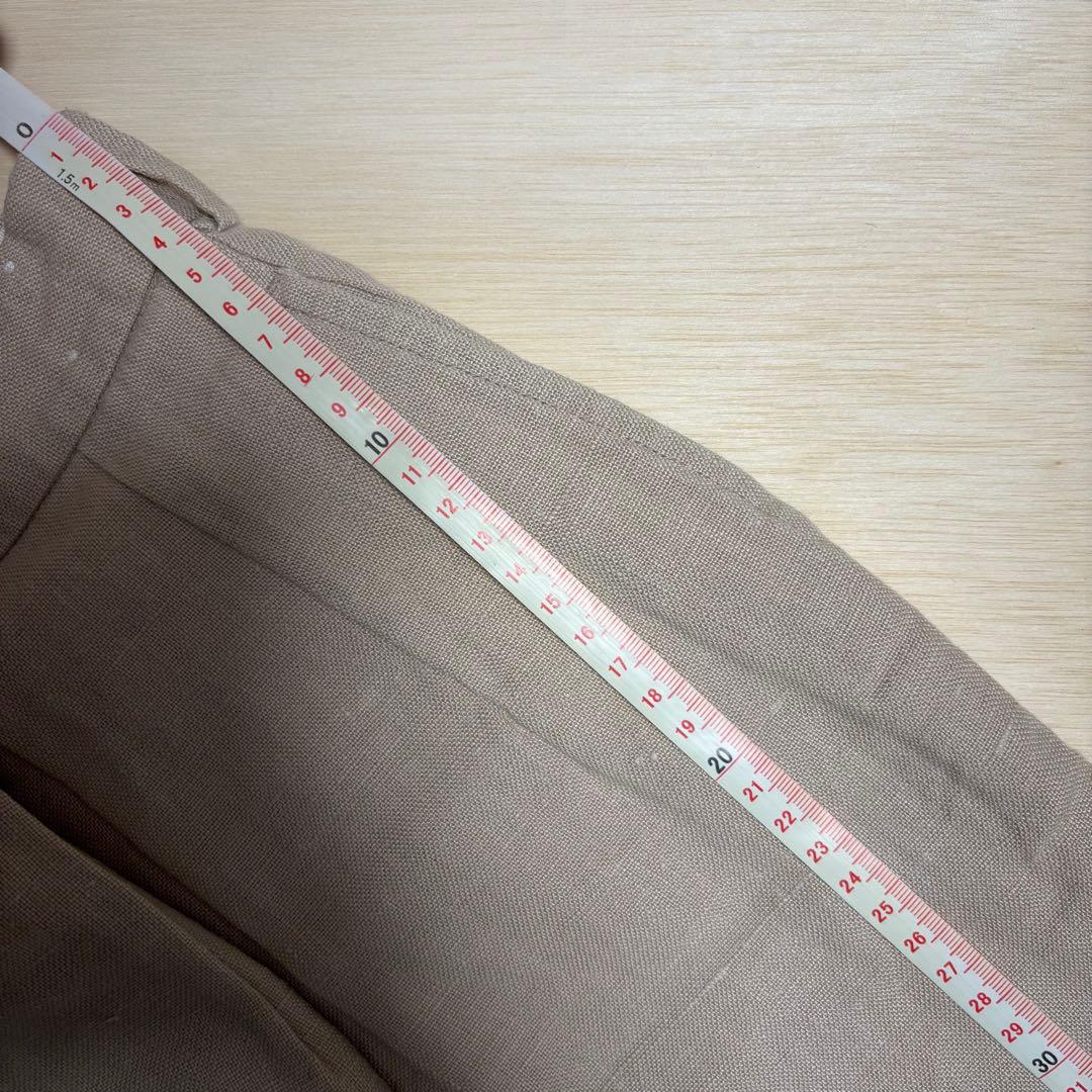 90's 2タック リネンワイドスラックス Ralph Lauren ベージュ