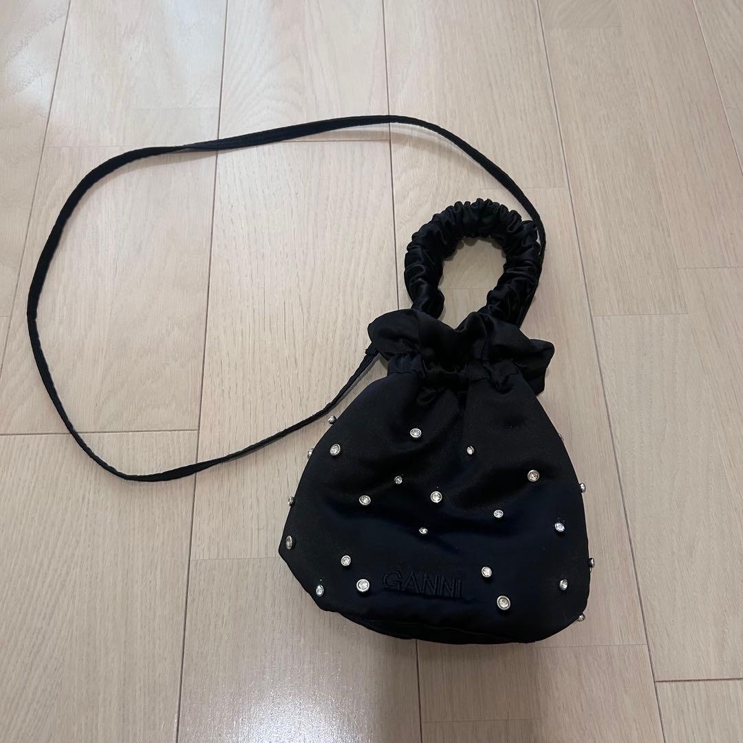 GANNI 巾着　バッグ