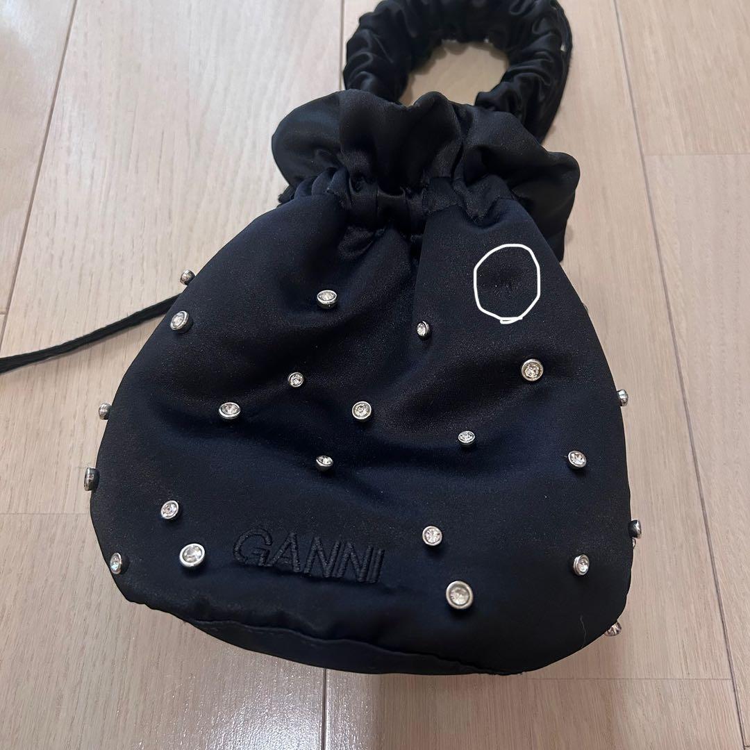 GANNI 巾着　バッグ