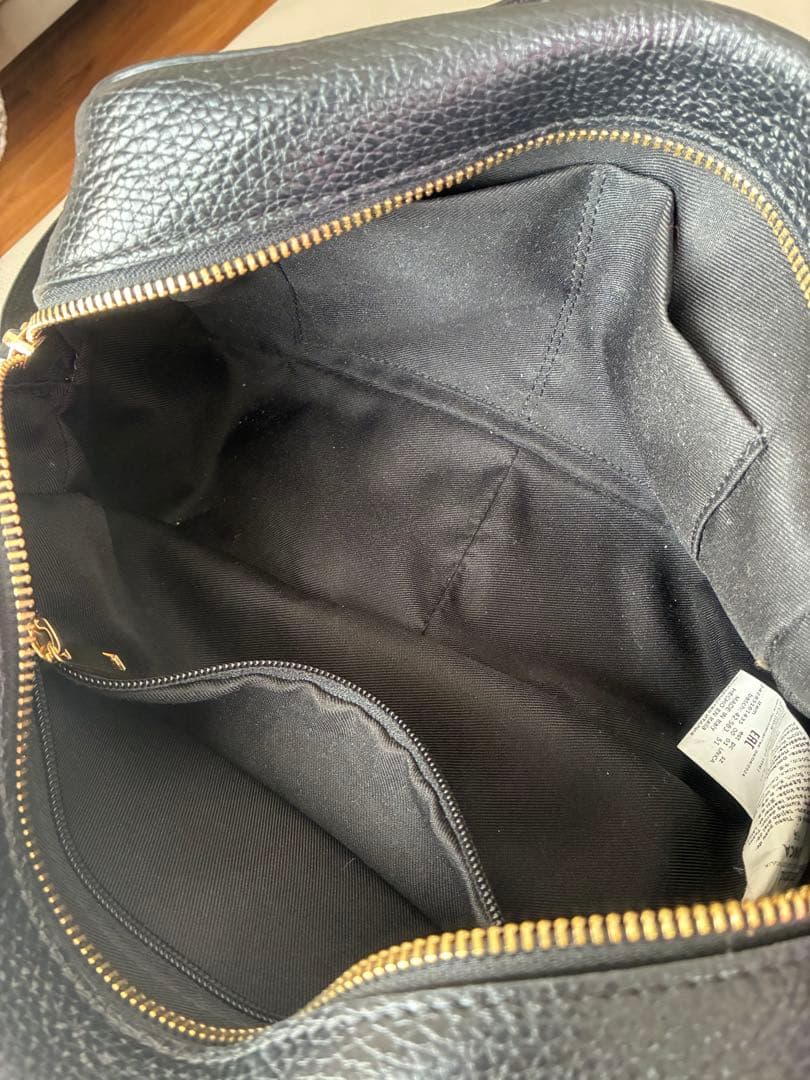 maxmara 牛革 ハンドバッグ ショルダー 黒 マックスマーラ ボストン