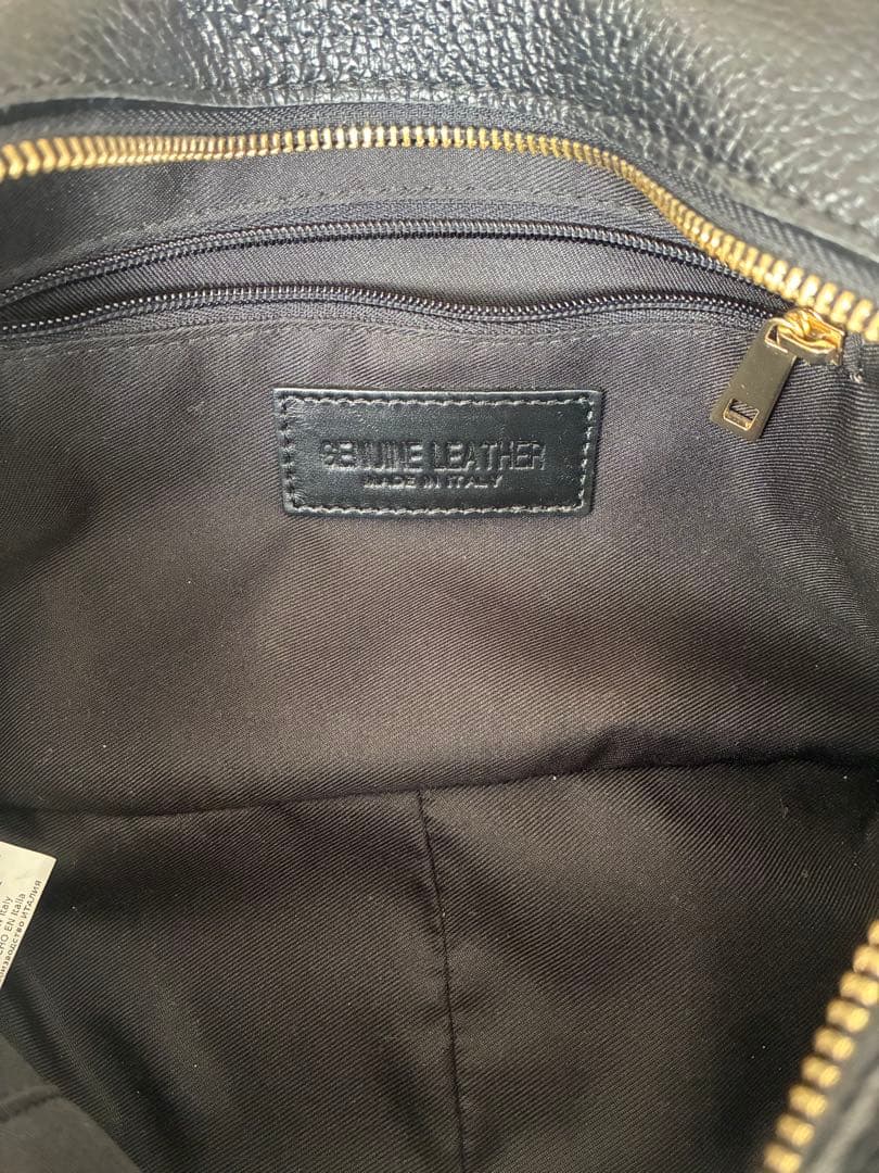 maxmara 牛革 ハンドバッグ ショルダー 黒 マックスマーラ ボストン