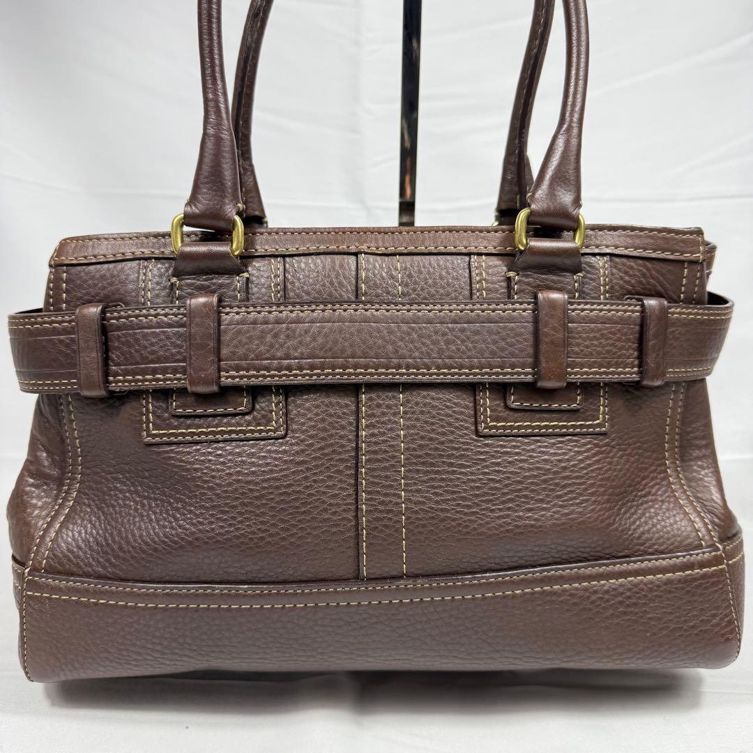 【美品】コーチ トートバッグ ブラウン レザー F10212 本革