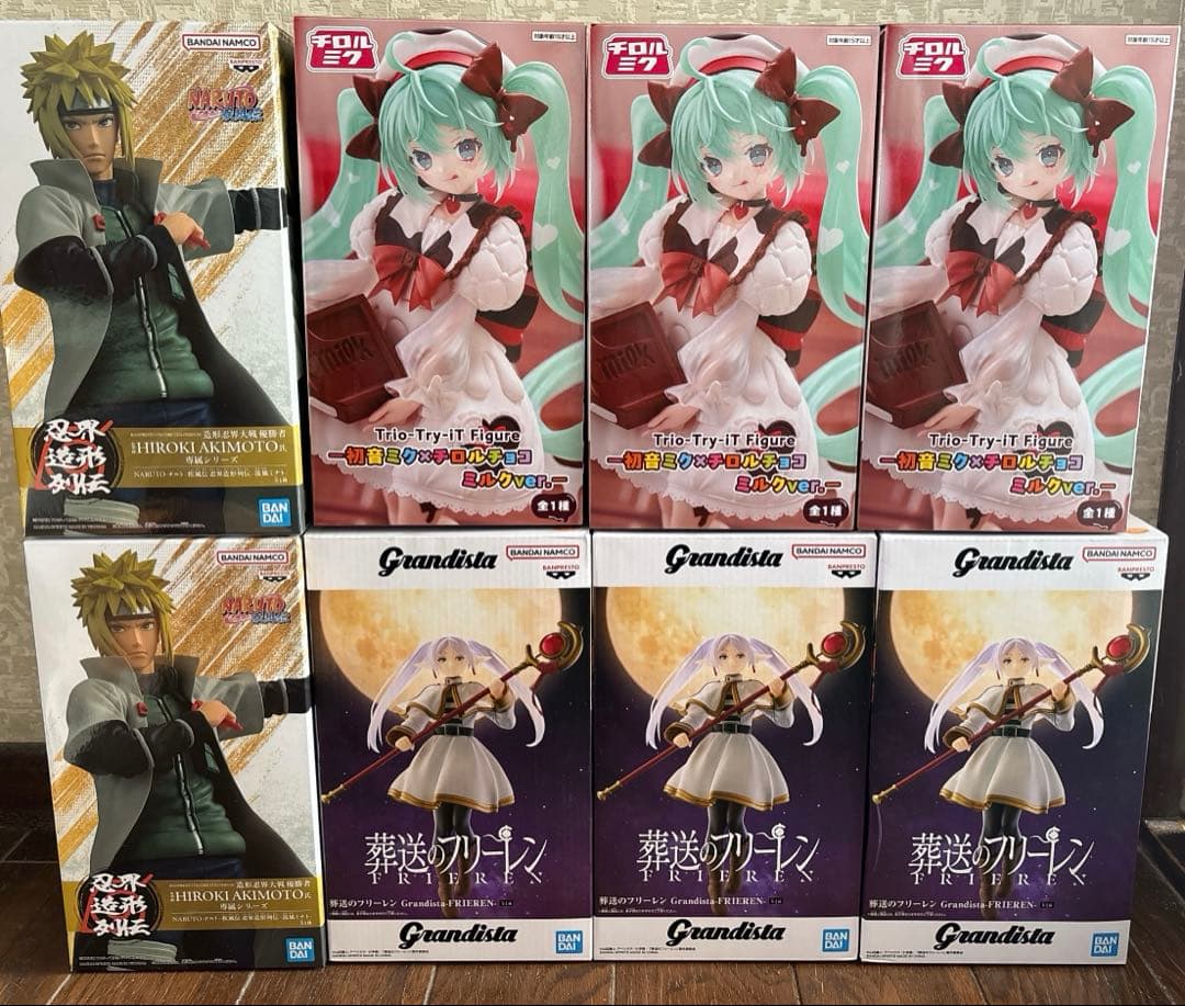 新作プライズフィギュア8個 フリーレン NARUTO 初音ミク