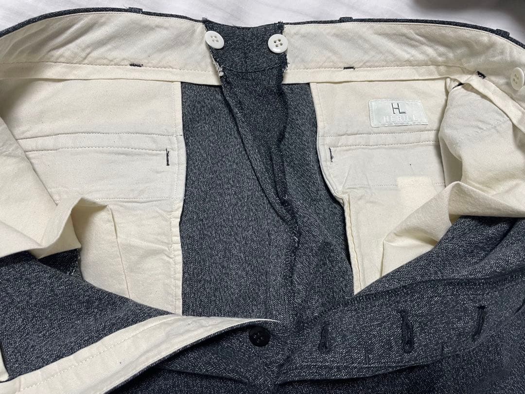 【25AW 新品】HERILL Blackchambray Workpants