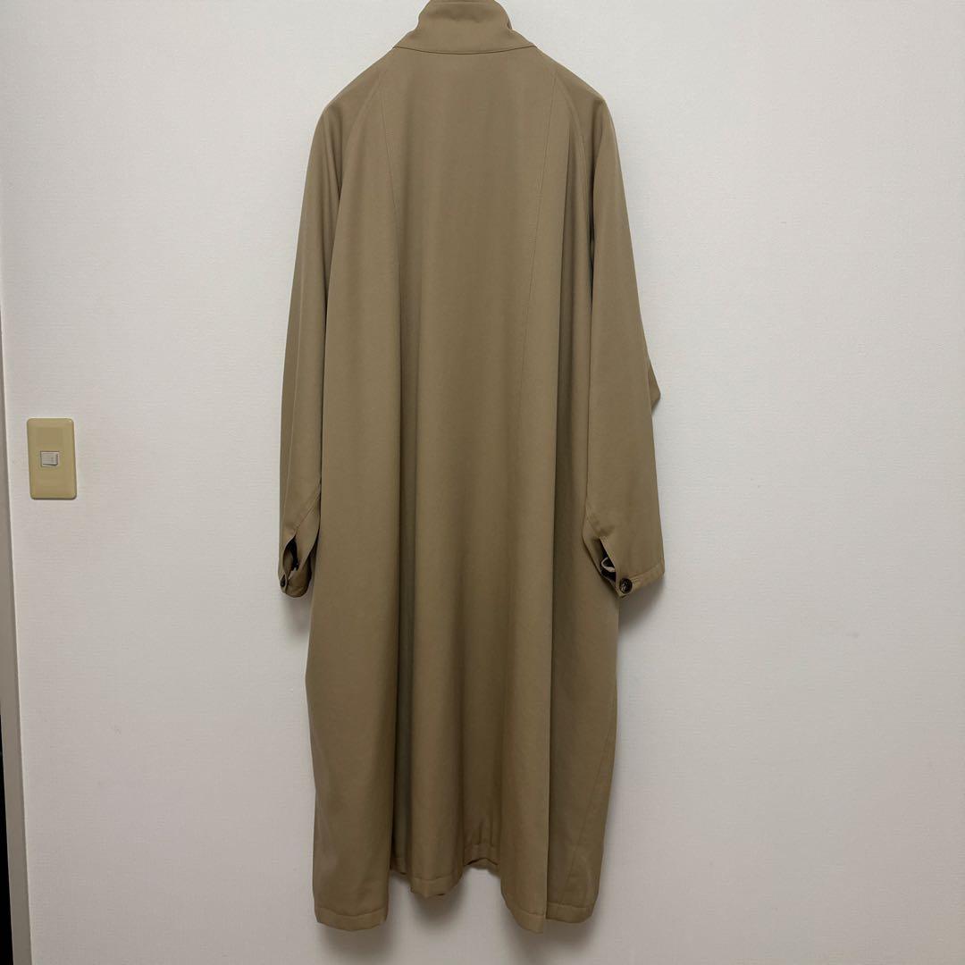 CABaN ウールギャバジン スタンドカラーコート ベージュ M