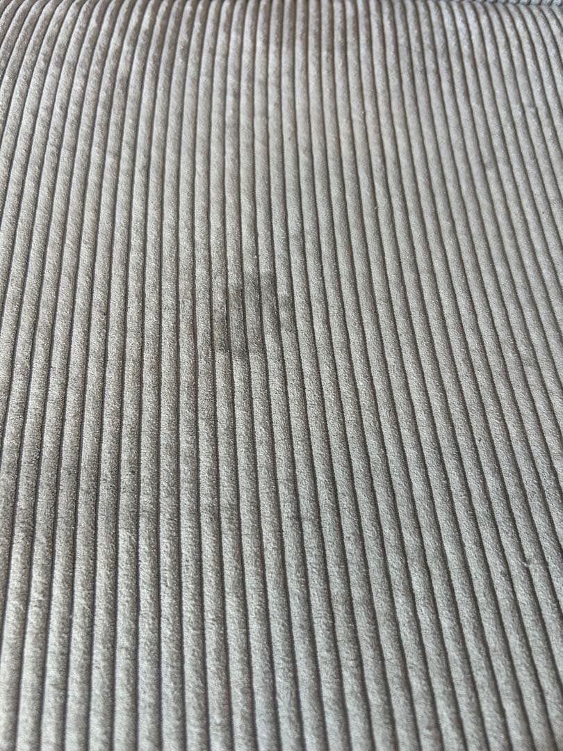 直接引取り　コーナーソファ グレー コーデュロイ　値下げ交渉可