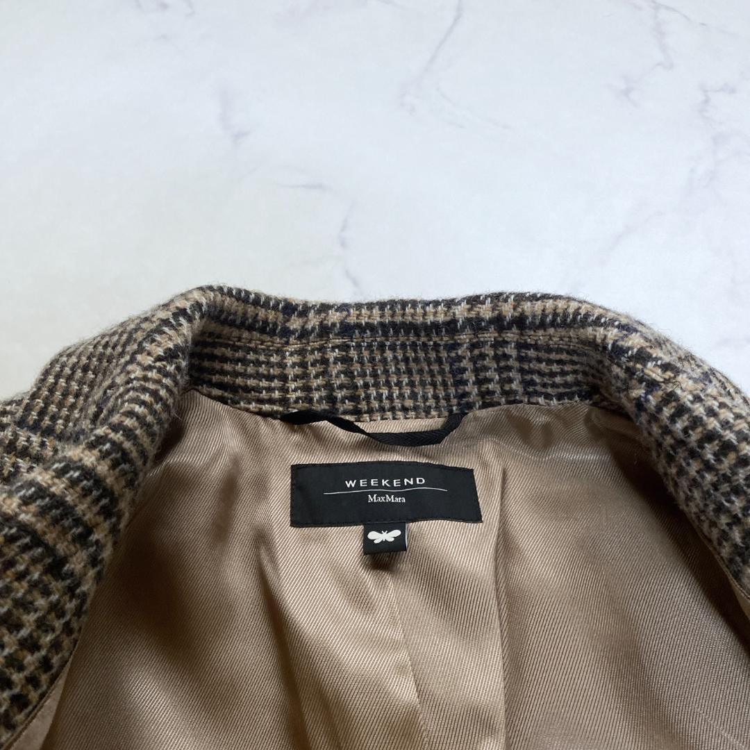マックスマーラウィークエンド ツイード テーラード 千鳥 チェック 38