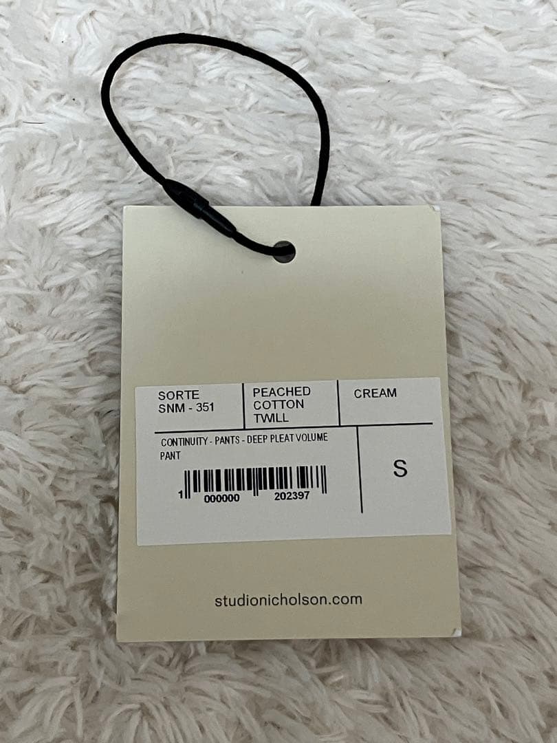 【定価¥47300】STUDIO NICHOLSON SORTE CREAM
