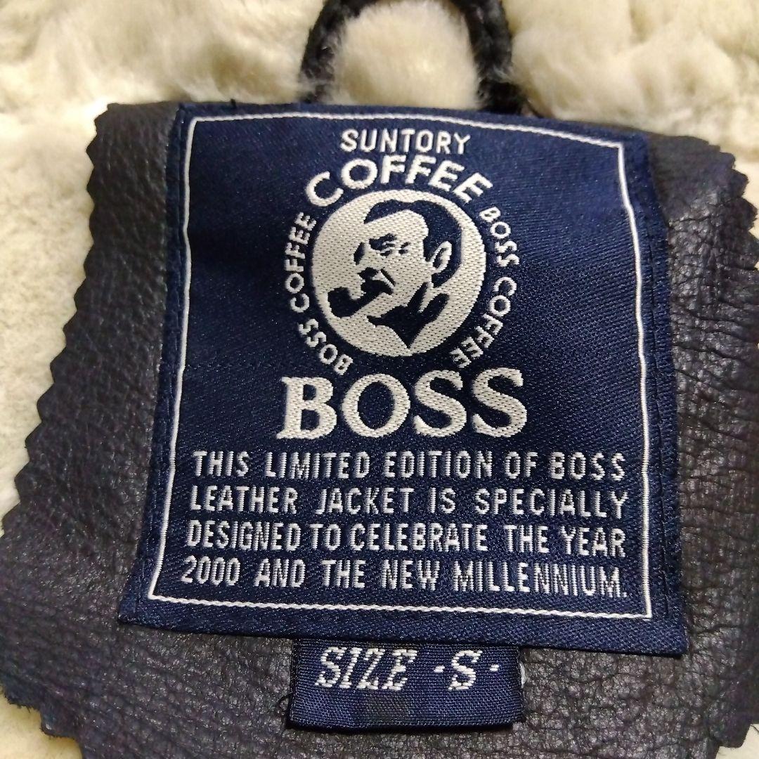 Sサイズ 非売品 SUNTORY BOSS ボス B-3 牛革 美品