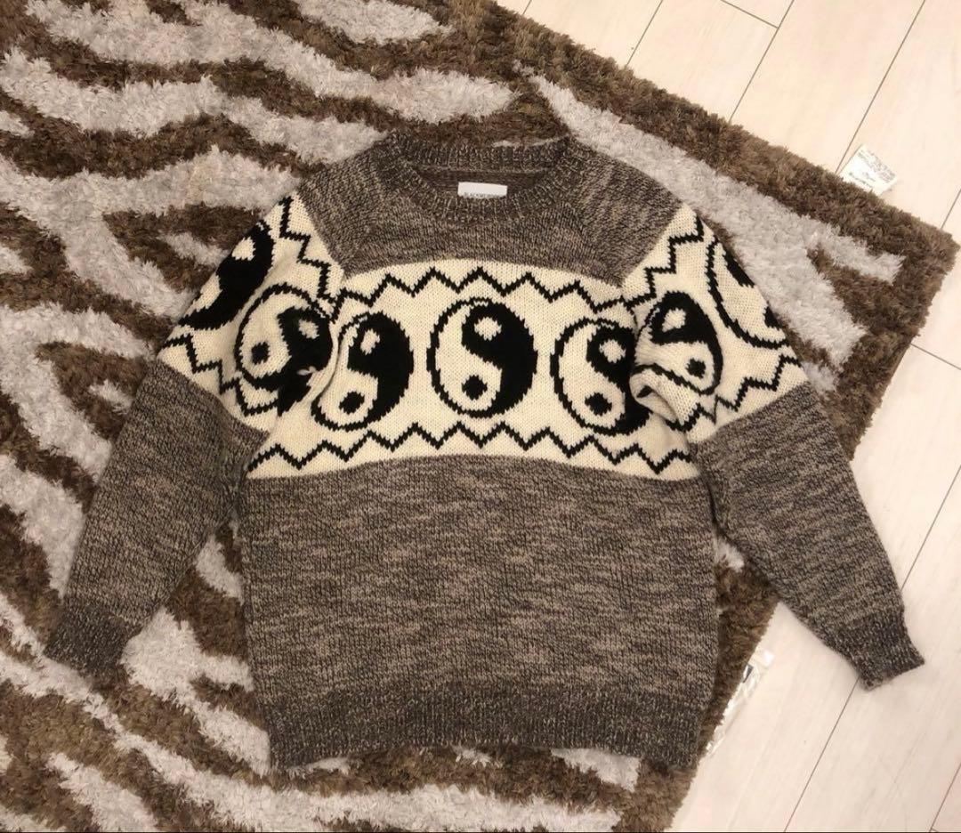 ブラックウィドウ Ying Yang 陰陽ニットBLACKWEIRDOS