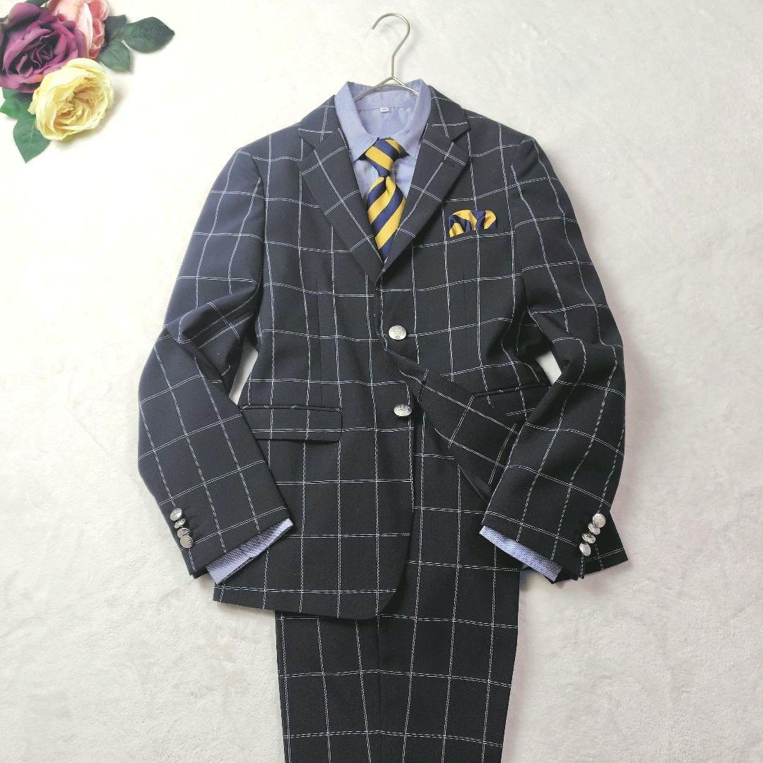 極美品✨ワンダーファクトリー 男子 160 卒業式 フォーマルスーツ 5点セット