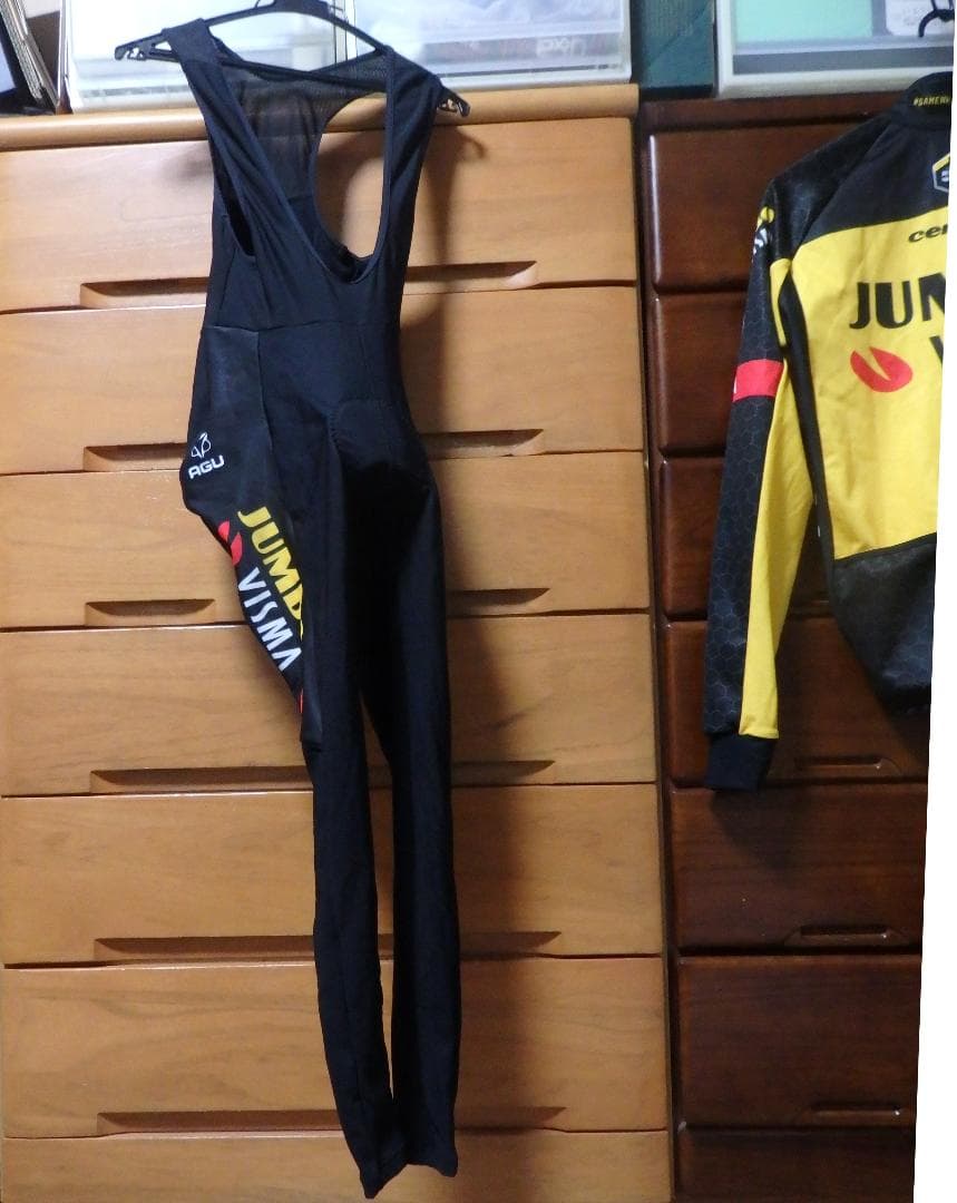 極美品　JUMBO VISMA　長袖ジャージ＋ビブタイツ　Mサイズ　本物正規品