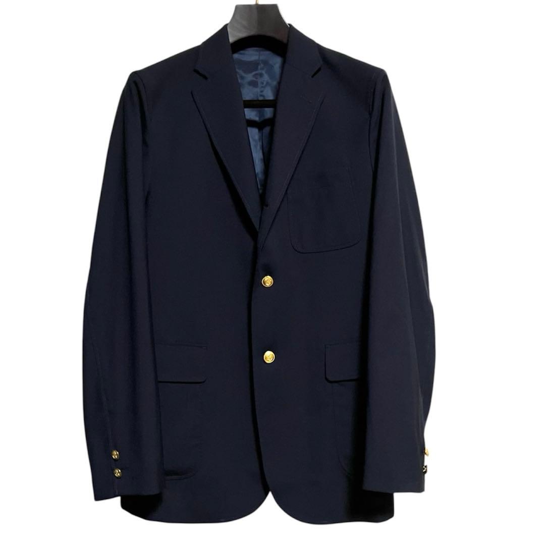 た*○様 ビームスプラス コンバットウール 3ボタン ブレザー 金ボタン コーデ