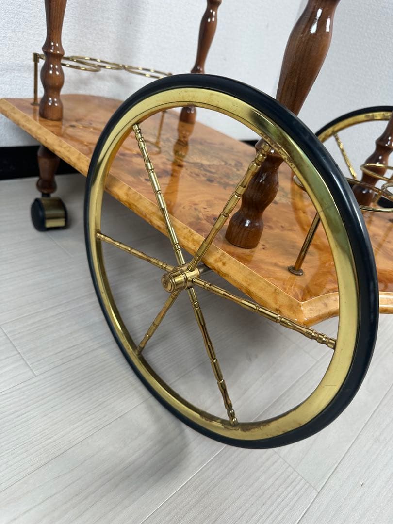 キッチンワゴン イタリア製 象嵌 高級 ※i1※