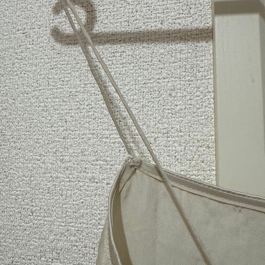 plage Back ribbon open キャミワンピース