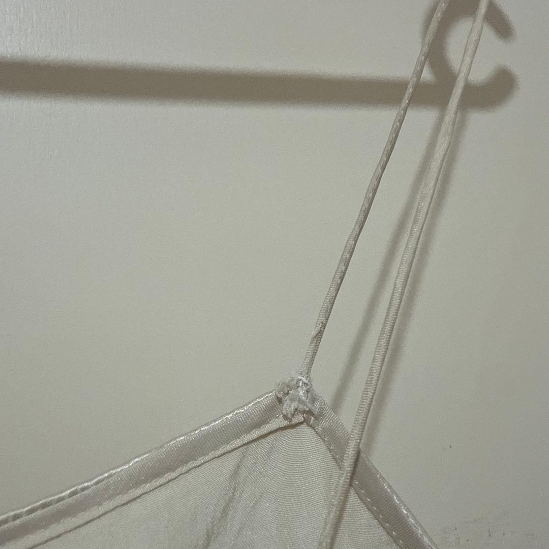 plage Back ribbon open キャミワンピース