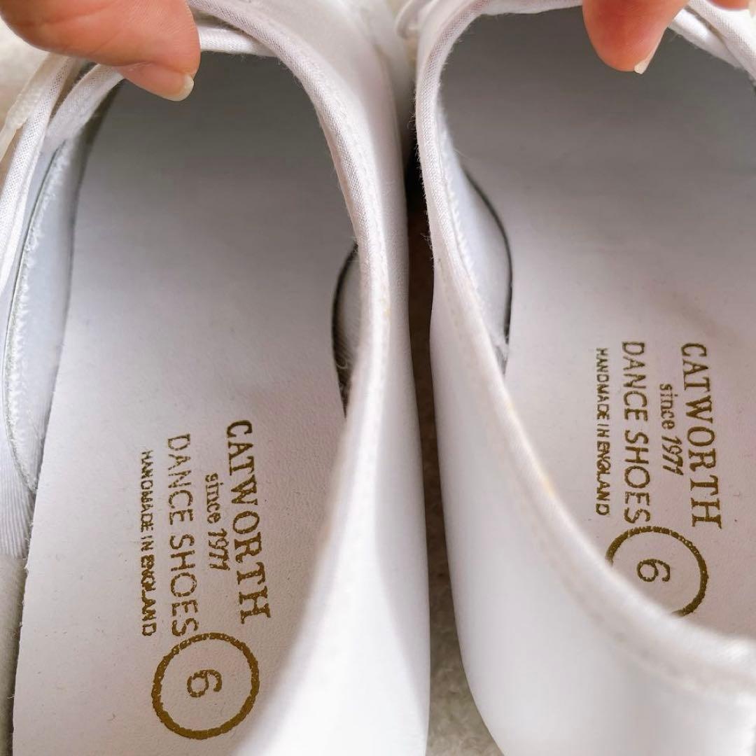 CATWORTH フラット ローファー レースアップ 白 カットワース 24