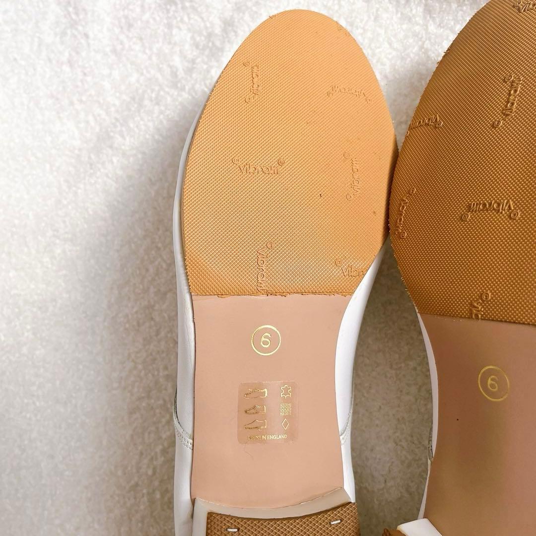 CATWORTH フラット ローファー レースアップ 白 カットワース 24