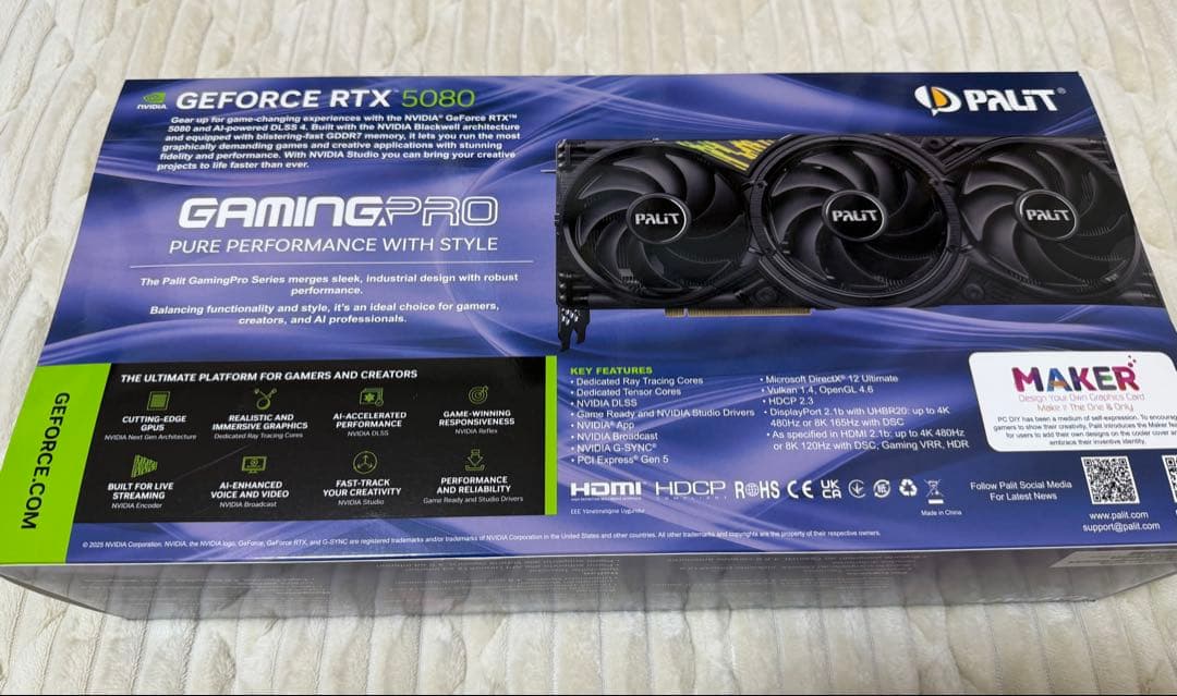 【未使用・未開封】palit RTX5080