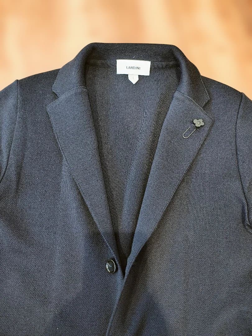 LARDINI ラルディーニ ネイビー ニットジャケット