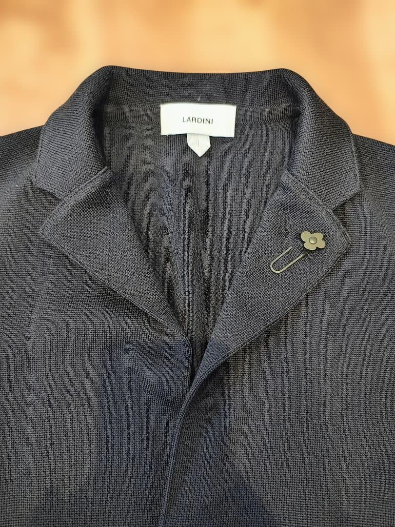 LARDINI ラルディーニ ネイビー ニットジャケット
