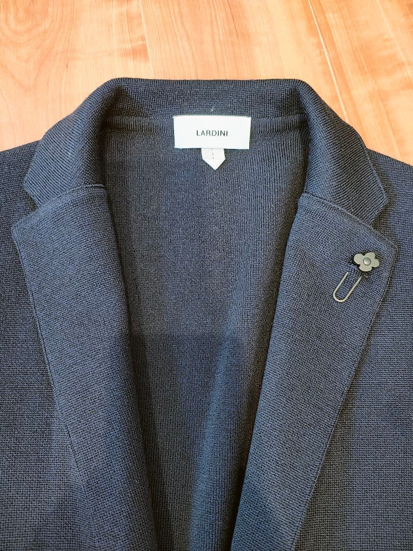 LARDINI ラルディーニ ネイビー ニットジャケット