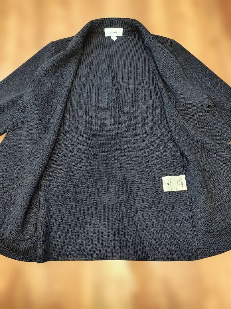 LARDINI ラルディーニ ネイビー ニットジャケット