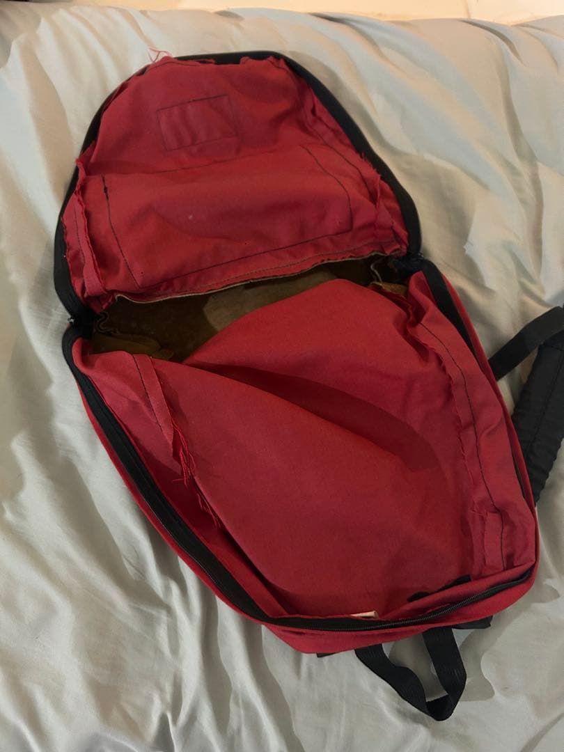 大*店様 80s USA製 JANSPORT ボトムレザー リュック　赤　90s