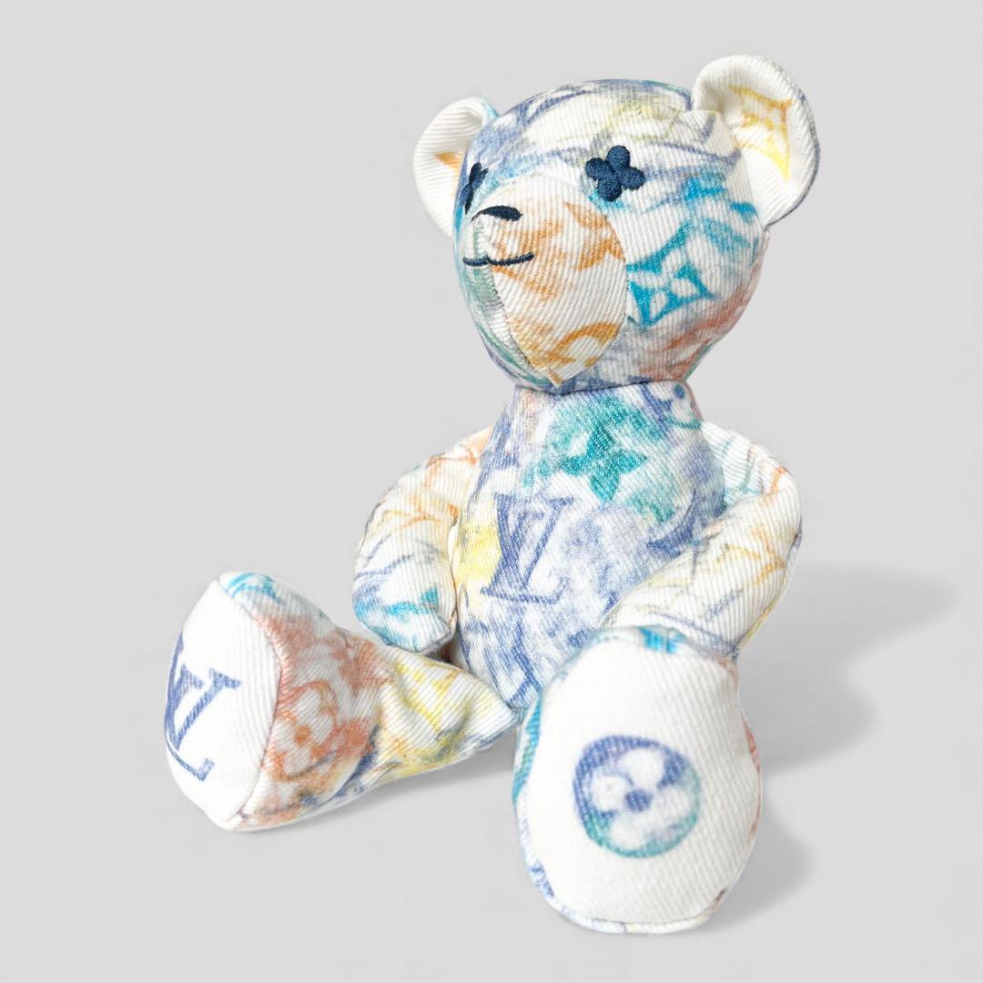 未使用品 ルイヴィトン ドゥドゥ ルイ テディベア モノグラム フラワー 人形