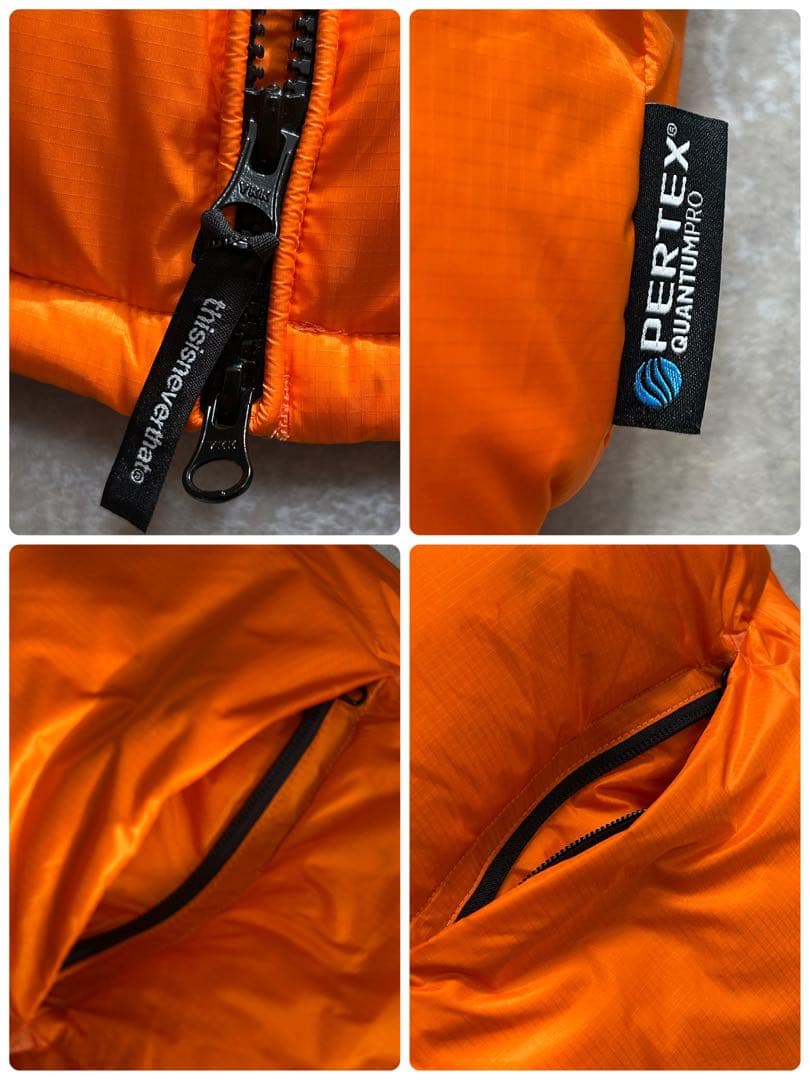 極美品 thisisneverthat 軽量 肉厚 PERTEX ダウン ベスト