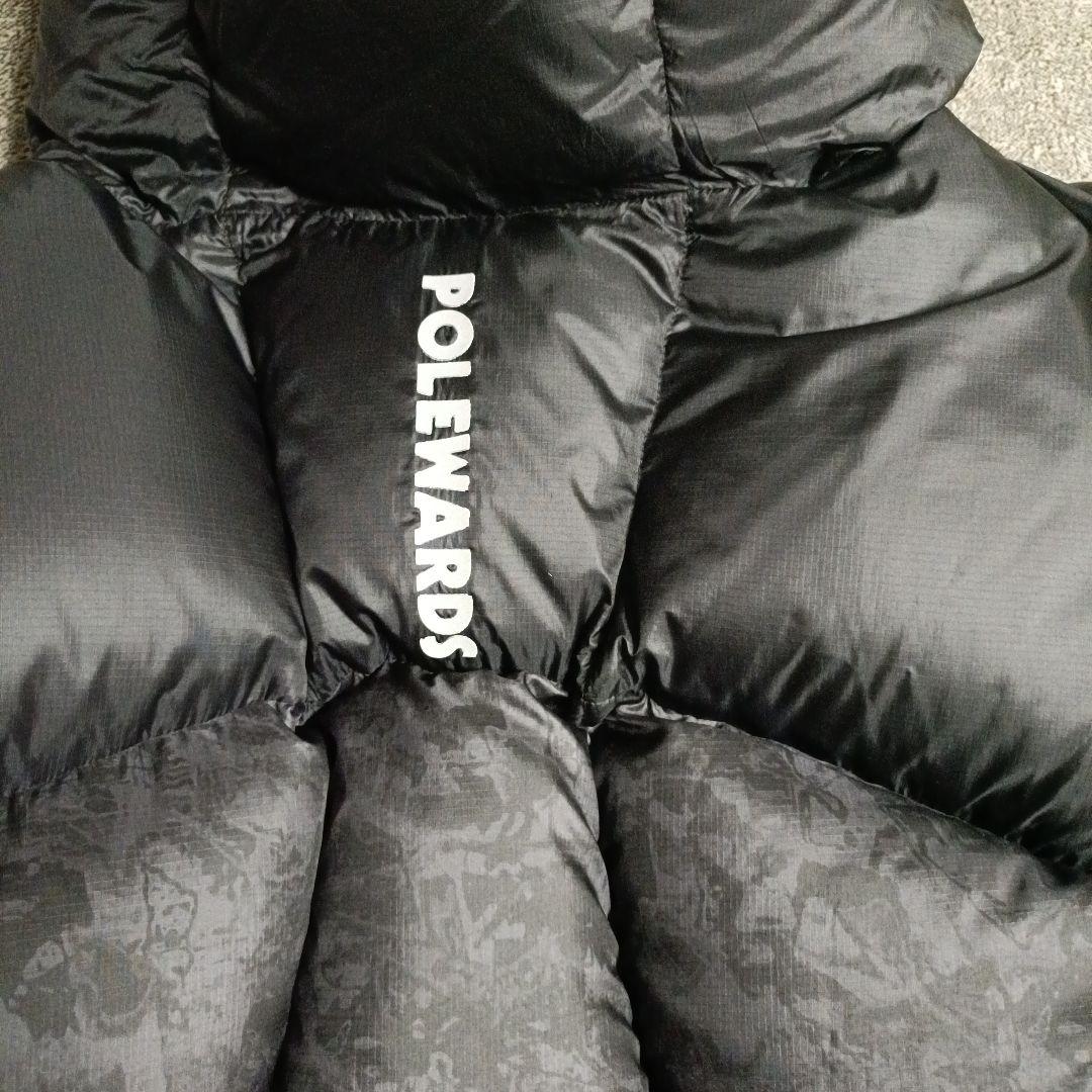 POLEWARDS フード付きダウンジャケット ブラック