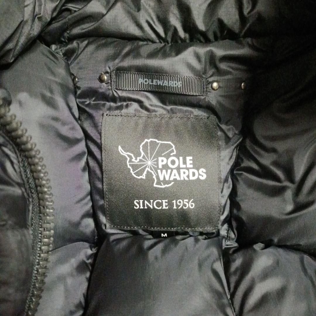 POLEWARDS フード付きダウンジャケット ブラック