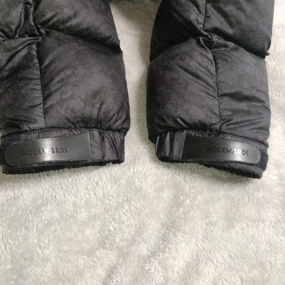 POLEWARDS フード付きダウンジャケット ブラック