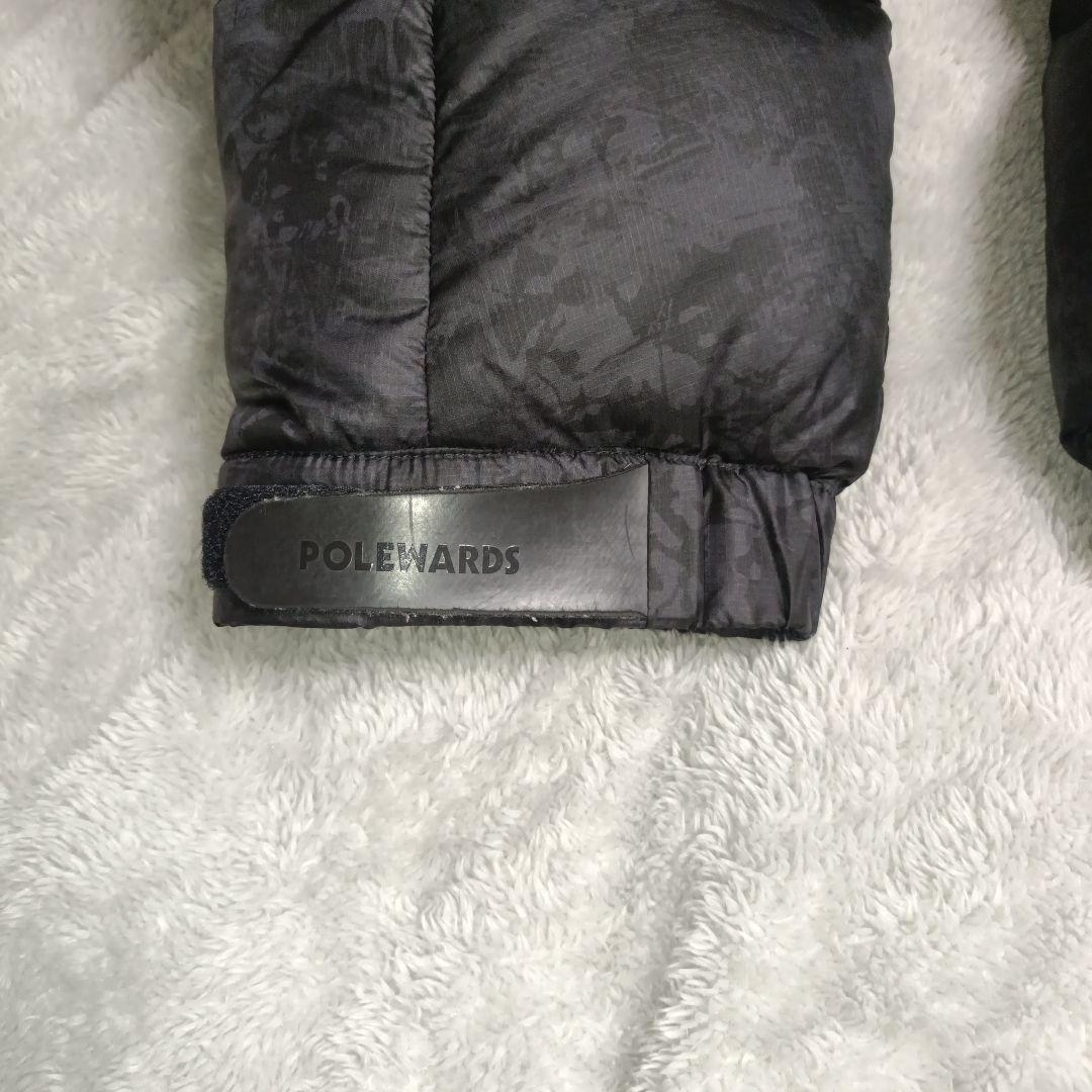 POLEWARDS フード付きダウンジャケット ブラック